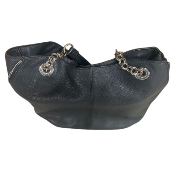 Vince Camuto - Dara, Hobo Style Bag, Genuine Black Leather Handbag, Light Weight - Picture 11 of 16